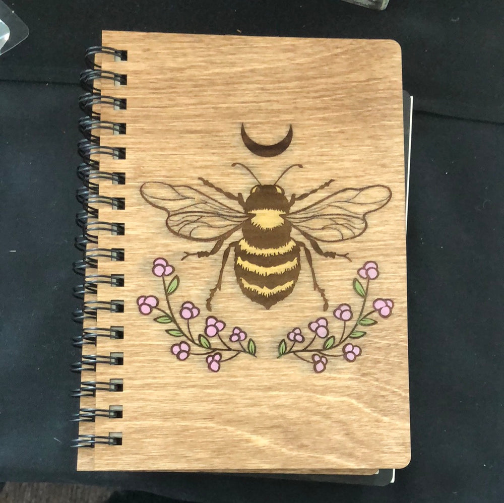 Wood cover bee journal