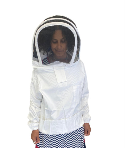 Protective Pull-Over Jacket With Fencing Hood - Adult