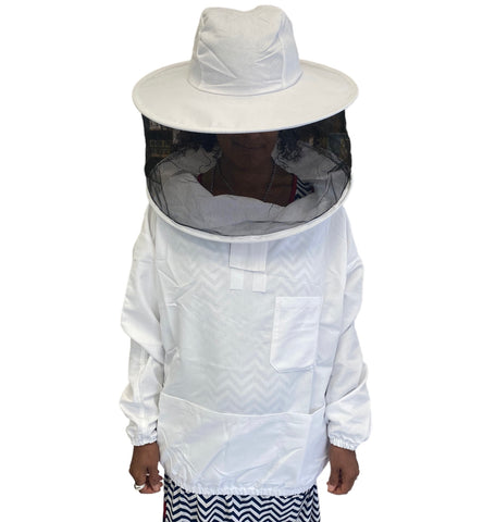 Protective Pull-over Jacket with Round Hood - Adult
