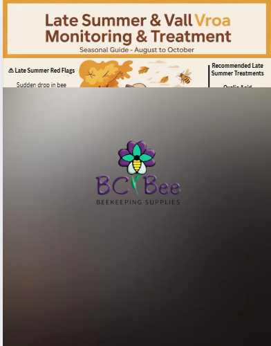 
                  
                    Varroa Mite Chart PDF – Seasonal Treatment & Monitoring Guide for BC Beekeepers
                  
                