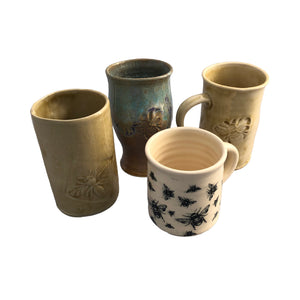 
                  
                    Pottery Bee Mugs and Cups by MuckAbout
                  
                