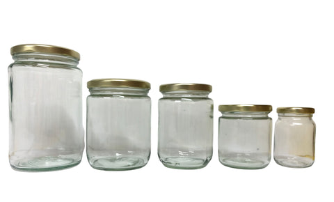 Glass Jar - Round 12-pack
